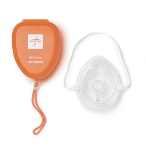 CPR Mask with Filter Valve and Case, Adult